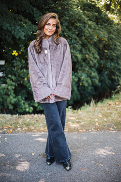 By Hilke Furry Coat Livia Brown