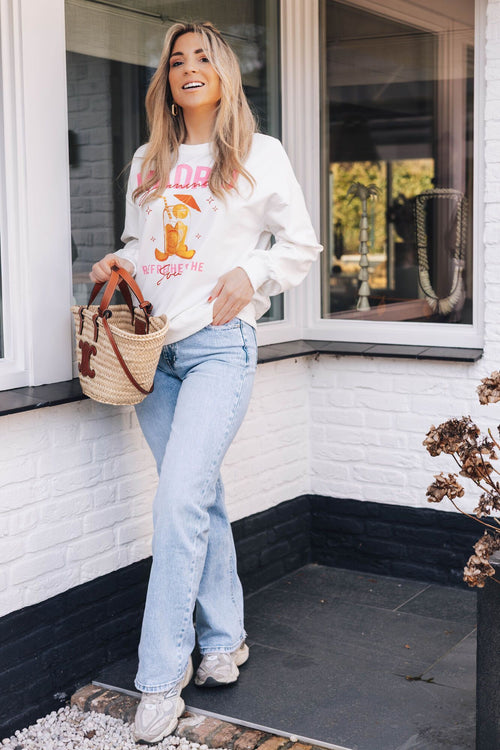 By Hilke Sweater Madrid White