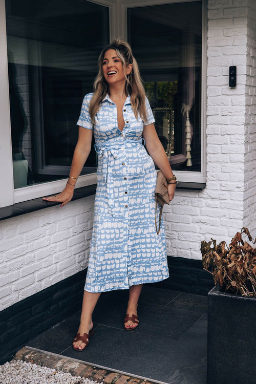 By Hilke Dress Elke Blue