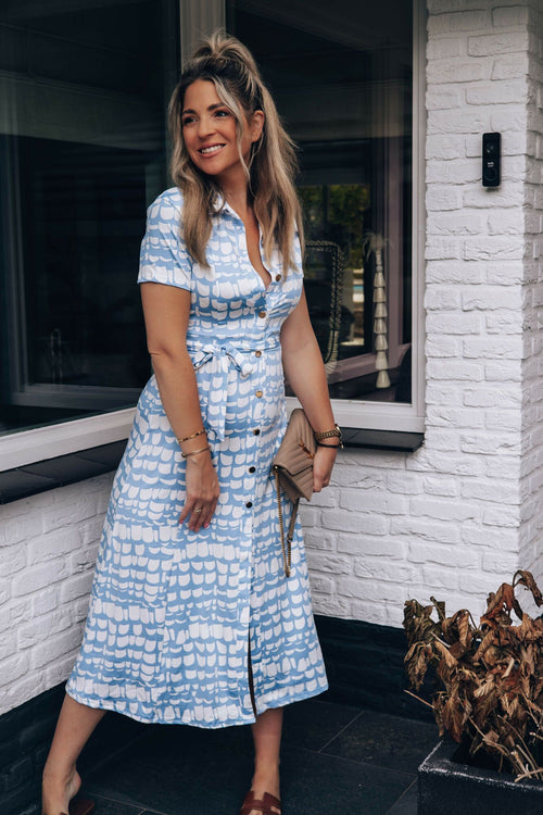 By Hilke Dress Elke Blue