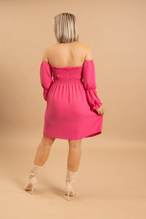 By Hilke Dress Liza Fuchsia