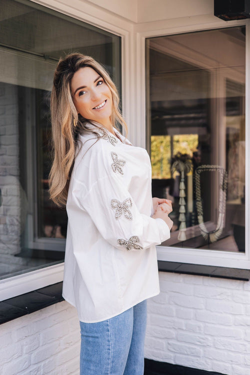 By Hilke Blouse Fenna White