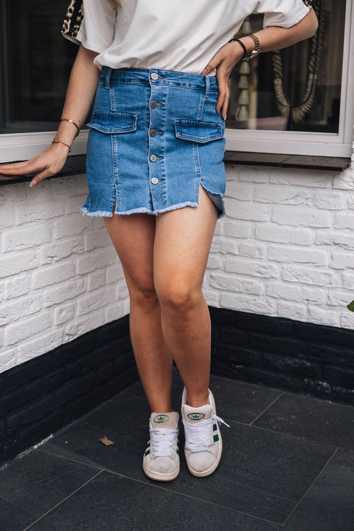 By Hilke Denim Skort Bo