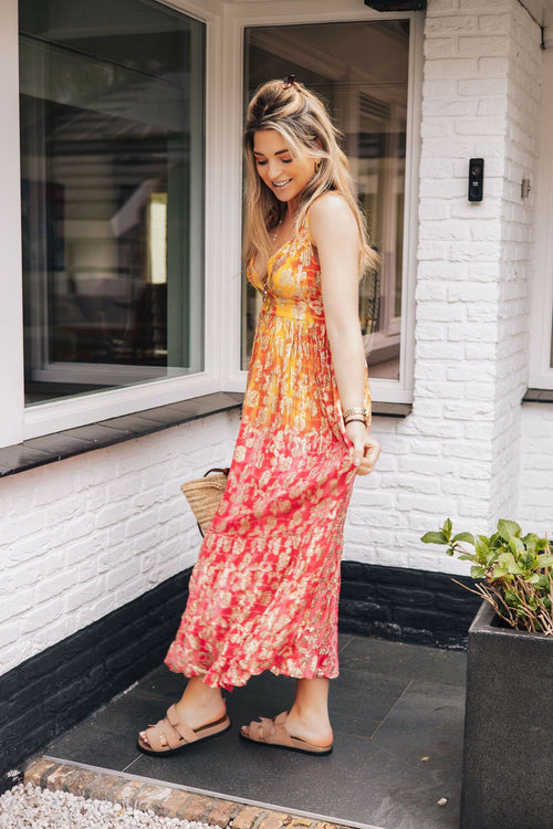 By Hilke Dress Mirel Orange/Pink