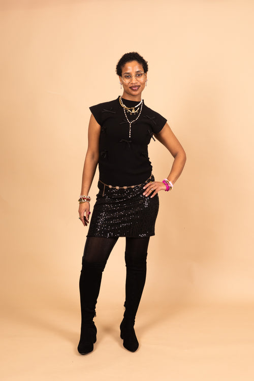 By Hilke Skirt Merel Black