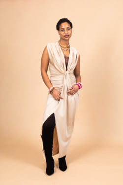 By Hilke Dress Mare Beige