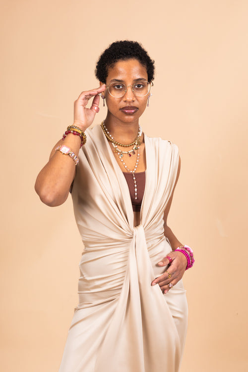 By Hilke Dress Mare Beige