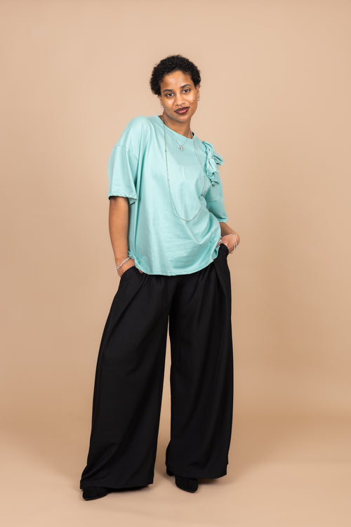 By Hilke T-Shirt Linde Turquoise