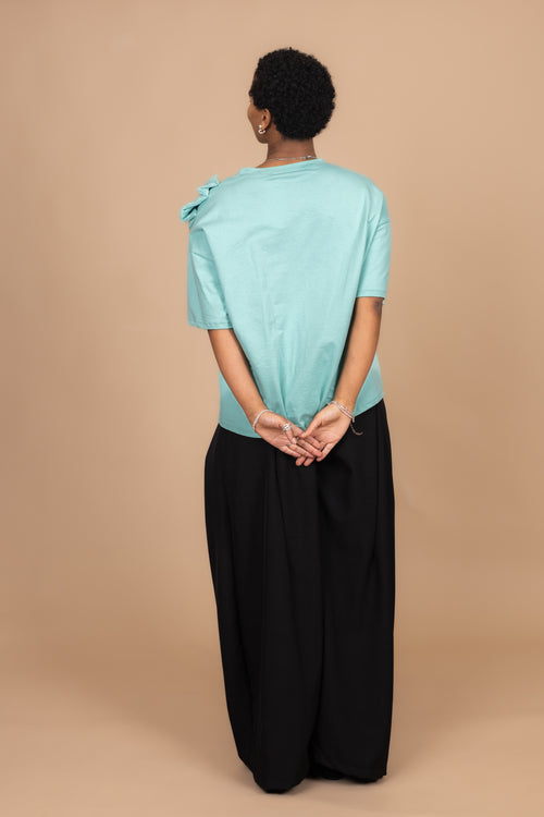 By Hilke T-Shirt Linde Turquoise