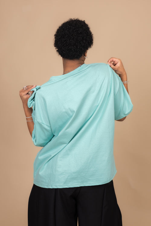 By Hilke T-Shirt Linde Turquoise