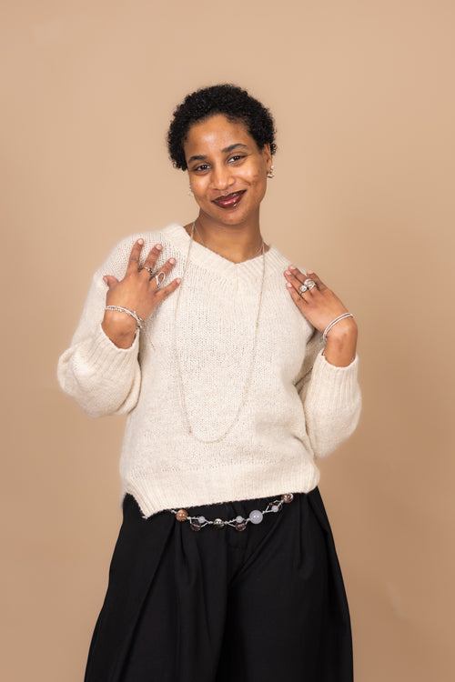 By Hilke Sweater Fenna Cream