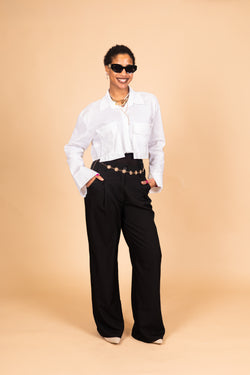 By Hilke Blouse Roos White